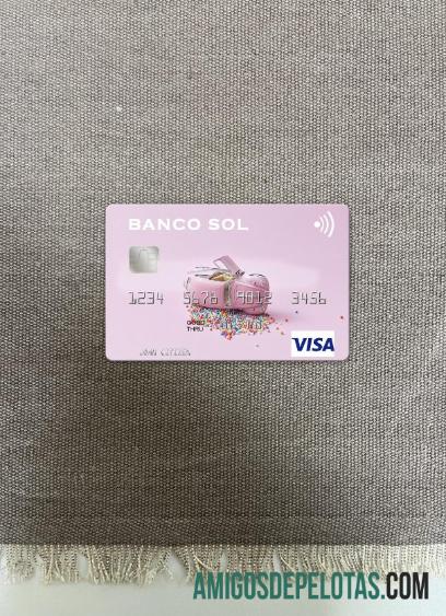 Cartão Visa Angola Banco Sol Photolook Frente exemplo real